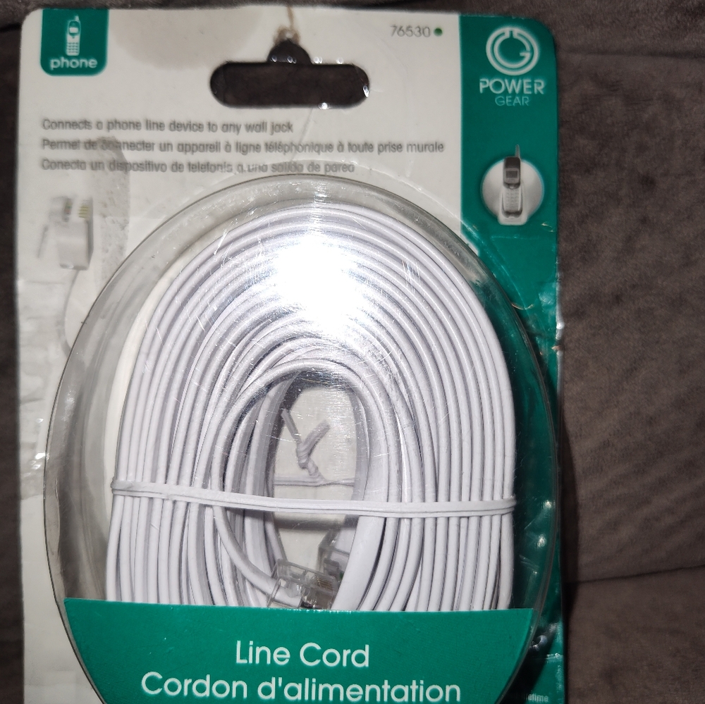 Power Gear 50ft  Phone Line Cord 76530
